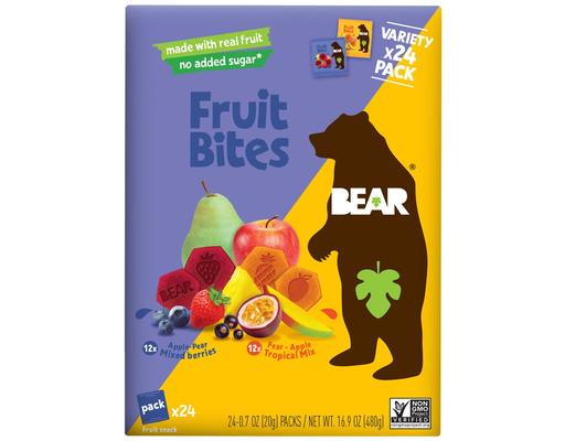 Fruit Bites Variety Pack, 24 count Bear