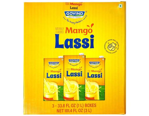 Mango Lassi 3 count, 1 liter each Govind
