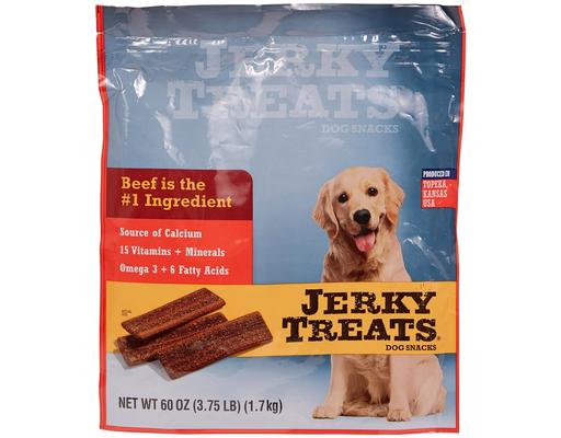Beef Flavor Dog Snacks 60 oz (3.75 lbs) Jerky Treats