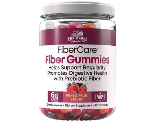 Fiber Care Gummies 6 gram Sugar Free 240 count Country Farms