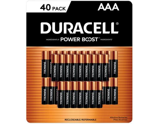 Power Boost Alkaline Batteries, AAA, 40 pack Duracell
