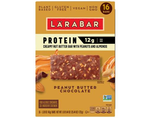 Larabar Protein Bar, Peanut Butter Chocolate, 16 count, 1.6 oz. Larabar