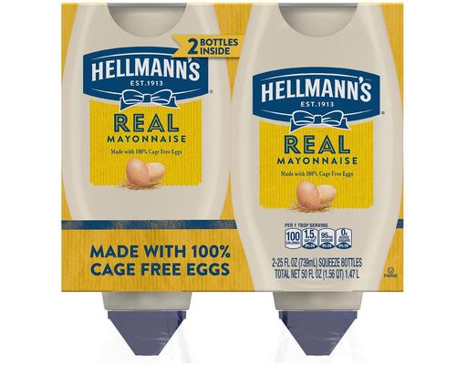 Real Mayonnaise, 25 fl oz (2-pk) Hellmann's