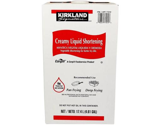 Creamy Liquid Fry Shortening, 35 Pounds Kirkland Signature