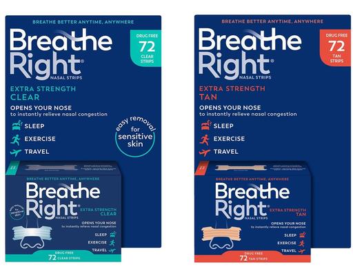 Nasal Strips, Extra Clear, 72 ct Breathe Right