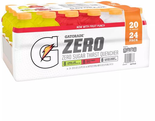 Zero Sugar Thirst Quencher Drinks, Variety Pack, 20 fl oz (24-pk) Gatorade