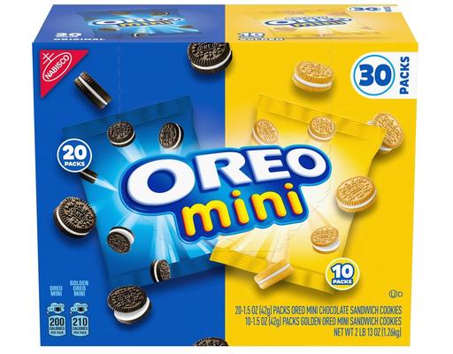 Mini Cookies, Variety Pack, 1.5 oz (30-pk) Oreo