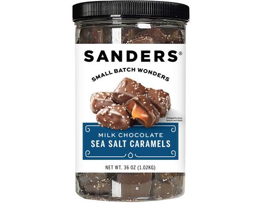 Milk Chocolate Sea Salt Caramels, 36 oz Sanders
