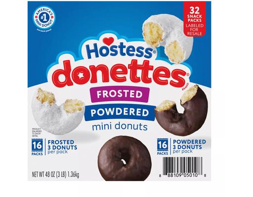 on the go Donettes, Variety Pack, 1.5 oz (32-pk) Hostess
