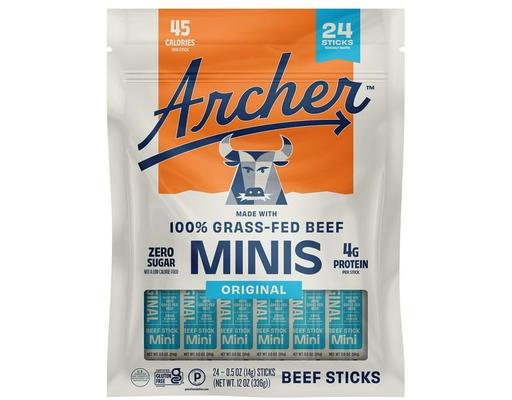 Original Mini Beef Sticks, 0.5 oz, 24 pk. Country Archer