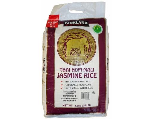 Thai Jasmine Rice, 25 Pound Kirkland Signature