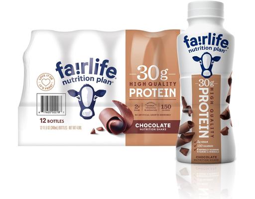 Nutrition High Protein Shake, Chocolate, 11.5 oz (12-pack) Fairlife