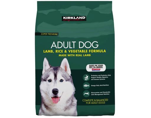 Adult Dog Food, Lamb, Rice & Vegetable, 40 Pound Kirkland Signature