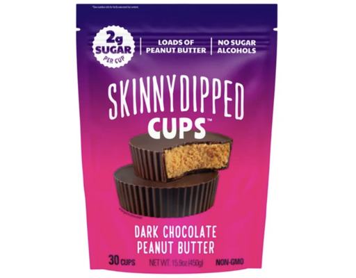 Cups, Dark Chocolate Peanut Butter, 30 count Skinny Dipped