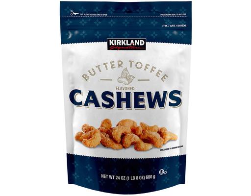 Butter Toffee Cashews, 24 oz Kirkland Signature
