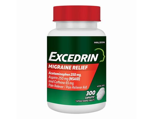 Migraine Pain Relief Caplets, 300 ct Excedrin