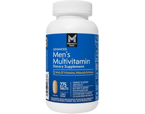 Men's Daily Multivitamin Tablets, 275 count Member's Mark