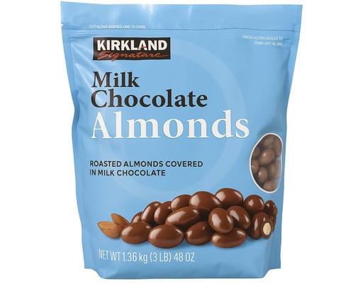 Milk Chocolate Covered Almonds, 48 oz Kirkland Signature