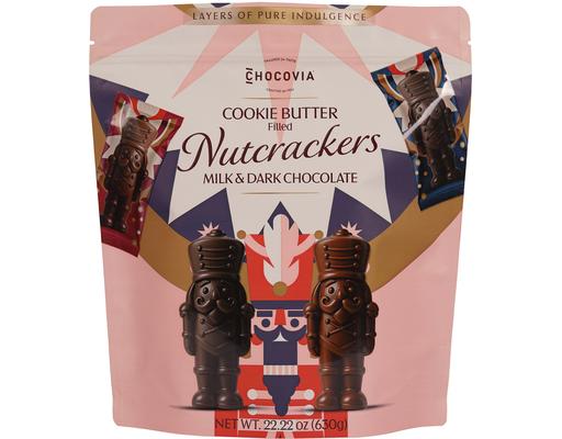 Cookie Butter Nutcracker Milk & Dark Chocolate Variety 22.2 ounce Chocovia