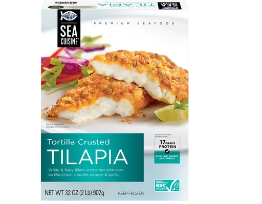 Sea Cuisine Tilapia, Tortilla Crusted, 2 lbs Sea Cuisine