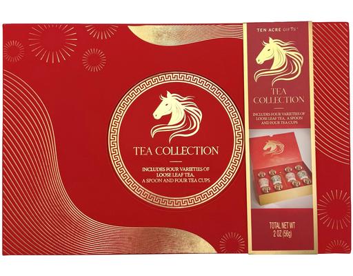 Tea Collection Tea Variety & Cups, 8 pack Ten Acre Gifts