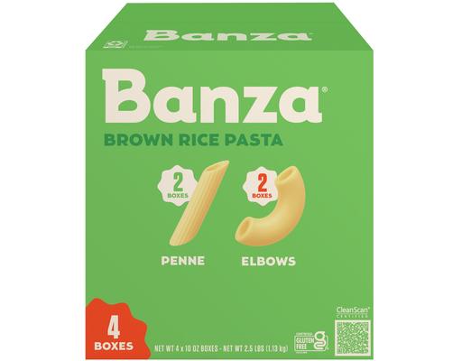 Brown Rice Pasta Variety Pack, 4 packs of 10 oz each Banza