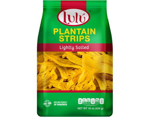 Plantain Strips, Lightly Salted, 16 oz Lulu