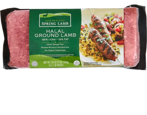 Halal Ground Lamb, 85% Lean, 4 lbs New Zealand Spring Lamb