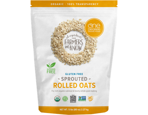 Organic Rolled Oats, Sprouted, 80 oz One Degree