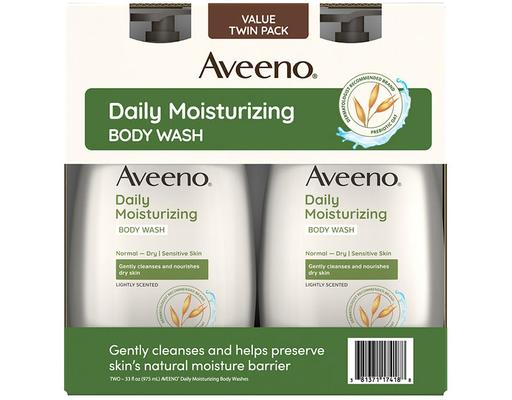 Daily Moisturizing Body Wash, Lightly Scented, 33 fl. oz, 2 pack. Aveeno