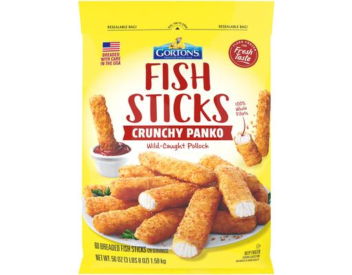 Golden Crispy Panko Wild Caught Pollock Fish Sticks, 60 count Gorton���s