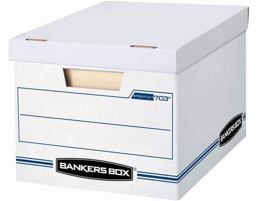 File/Store Record Storage Boxes, 10 pack, White Bankers Box
