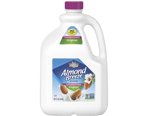 Almond Breeze Unsweetened Original Almond Milk, 96 fl. oz. Blue Diamond