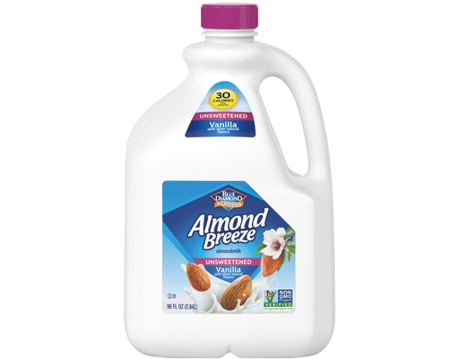Almond Breeze Unsweetened Vanilla Almondmilk, 96 fl. oz. Blue Diamond