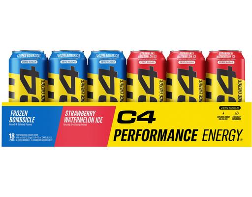 Energy Drink, 16 oz., 18 pack C4