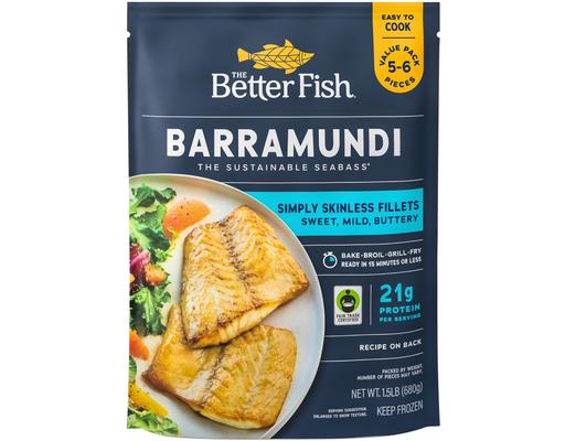 Simply Skinless Barramundi, 24 oz. The Better Fish