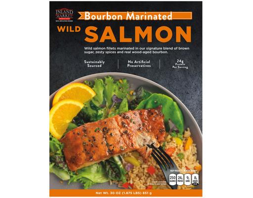 Bourbon Marinated Wild Salmon, 30 oz. Inland Market