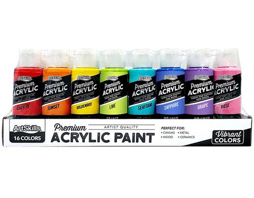 Acrylic Paint Set, 16 count. ArtSkills