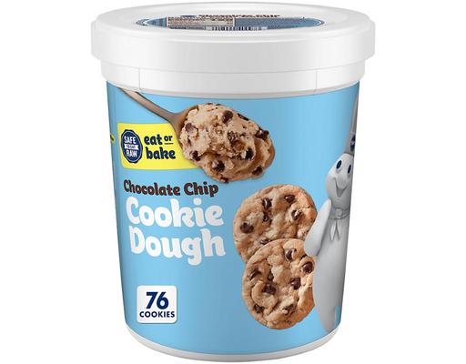 Chocolate Chip Cookie Dough Tub, Bakes 76 Cookies, 4.75 lbs. Pillsbury