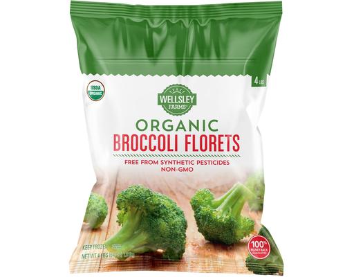 Organic Broccoli Florets, 4 lbs. Wellsley Farms