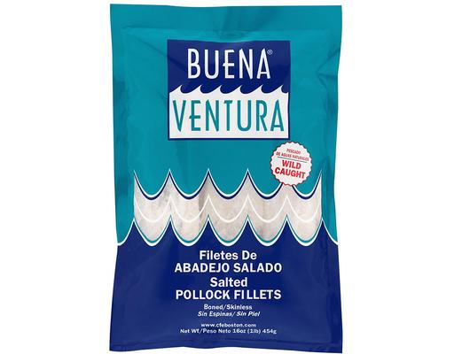 Salted Pollock Fillets, 1 lb. Buena Ventura