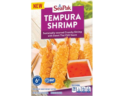 Tempura Shrimp in Sweet Spicy Orange Sauce, Easy to Bake, Frozen, 23 oz. Seapak