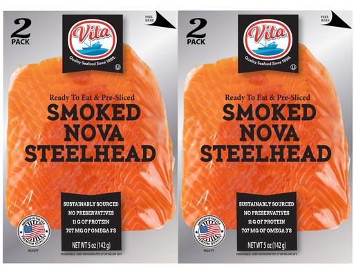 Smoked American Steelhead, 2 pack, 5 oz. Vita