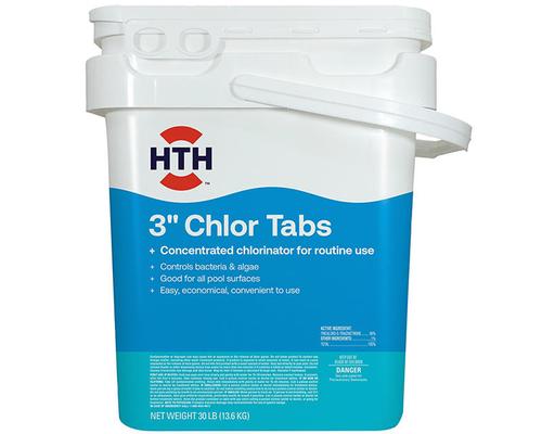 3" Chlorine Tabs, 30 lbs. HTH