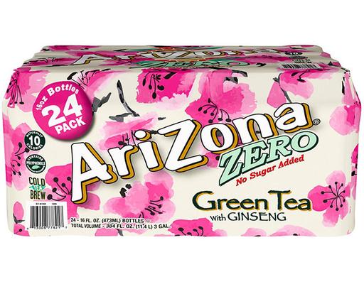 Zero Green Tea, 24 pack, 16 fl. oz. each Arizona