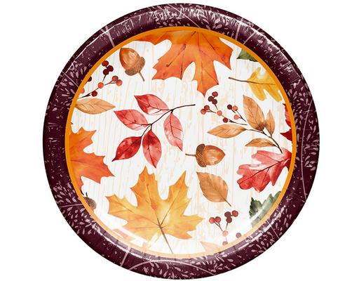 Fall 7" Dessert Plate, 100 count. Artstyle