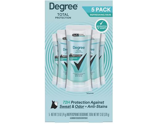 UltraClear Black + White Pure Rain Antiperspirant Deodorant, 5 pack, 2.6 oz. Degree