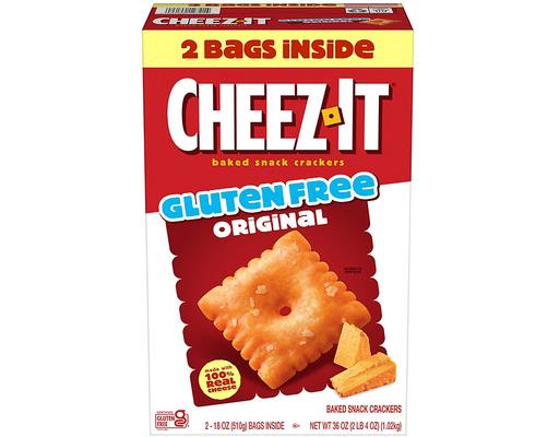 Baked Snack Crackers, 100% Real Cheese, 2 pack, 18 ounce each Cheez-It