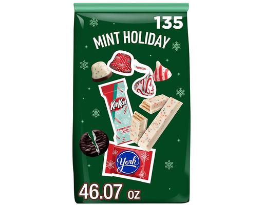 Kit Kat, and York Peppermint Patties Christmas Candy Bulk Bag, 135 count. Hersheys