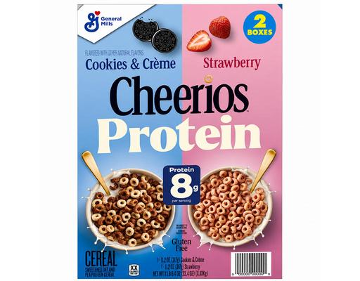 Protein Cereal Variety Pack, Cookies n Creme and Strawberry, 2 pack, 11.2 oz. each Cheerios
